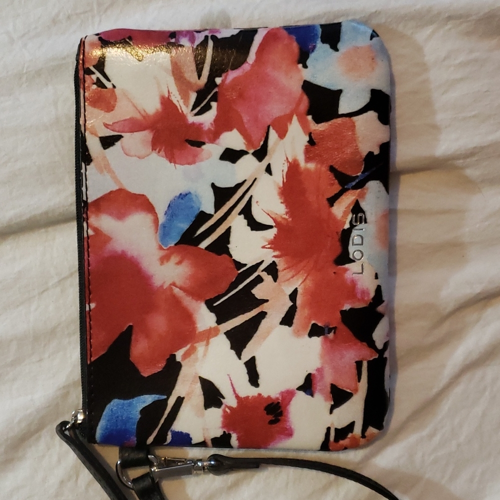 Lodis floral wristlet